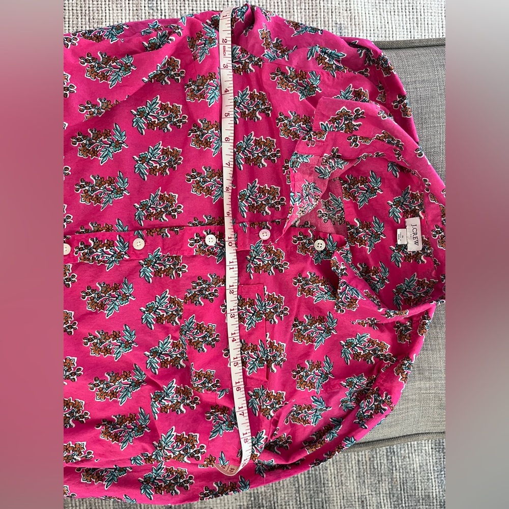 J. Crew Pink Floral Button-Down Shirt - Picture 5 of 8
